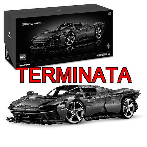 LEGO Technic Ferrari Daytona SP3, Set Modello di Auto da Costruire, Supercar Rossa in Scala 1:8, Kit Modellismo per Adulti da Collezione, Idea Regalo Uomo o Donna, Serie Ultimate Cars Concept 42143