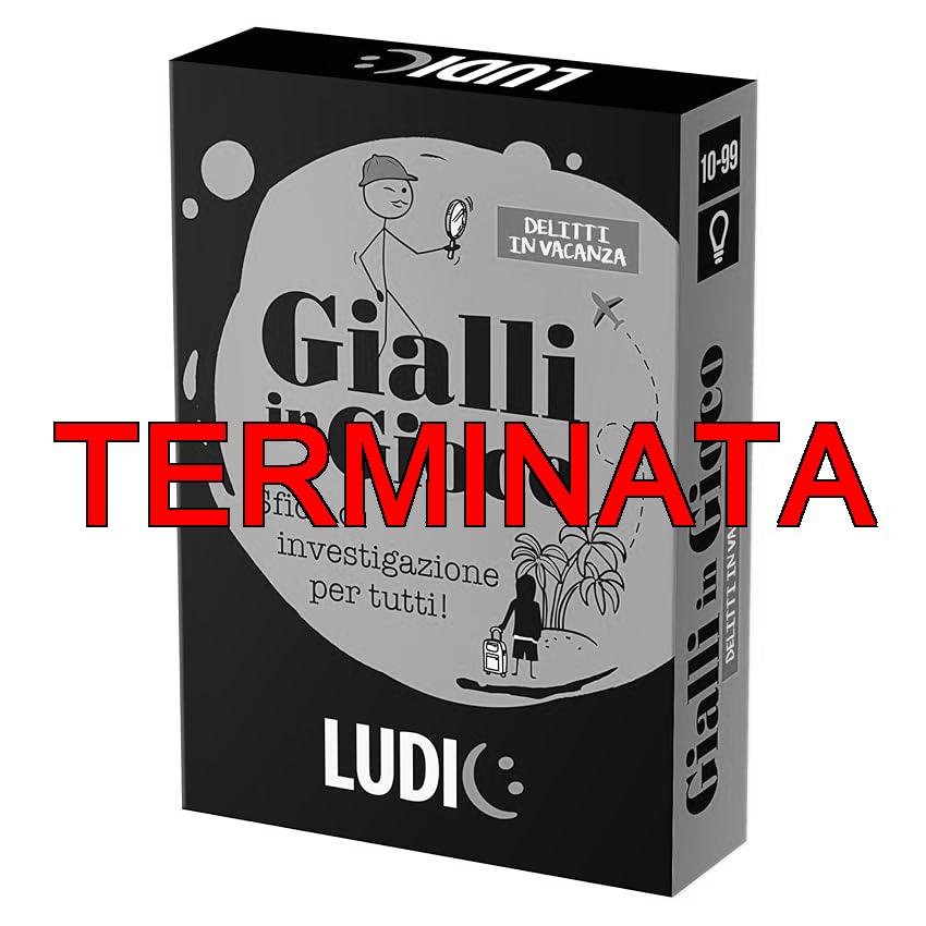 Ludic – Gialli in Gioco Delitti in vacanza – Sfide di investigazione per tutti – Gioco Di Società Formato Viaggio per 2+ Giocatori | IT58790