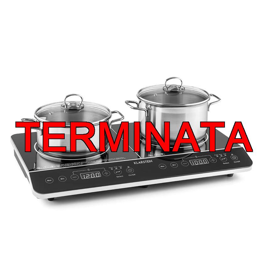 Klarstein VariCook – Piastra a Induzione Portatile, Fornello a Induzione, Piano Cottura, 240 °C, 10 Livelli, Superficie in Vetro, Timer, Controllo Touch, Spegnimento Automatico, 3500 W, Nero