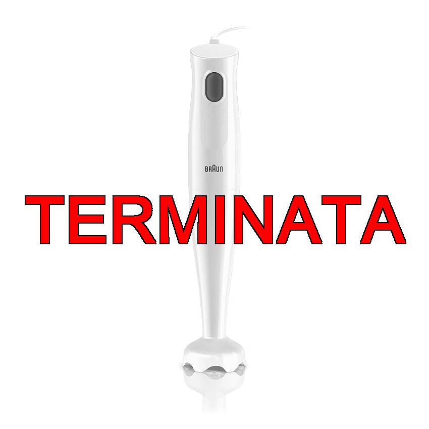 Braun MINIPIMER MQ10.000P MultiQuick1 5 ANNI DI ASSISTENZA, Frullatore ad immersione leggero, Sistema EasyTwist per cambiare facilmente accessorio, Tecnologia Splash niente schizzi, Bianco