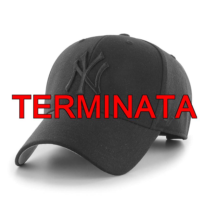 47 Berretto da baseball New York Yankees MLB MVP unisex, regolabile, logo nero, nero, Nero , Taglia unica