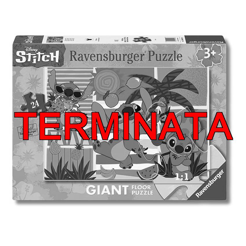 Ravensburger – Puzzle Stitch | Puzzle Bambini 3 Anni | Puzzle 24 Pezzi Bambini Da Pavimento 70×50 Cm | Giochi Bambini 3 Anni | Regalo Bambina 3 Anni E Bambino | Stitch Giochi
