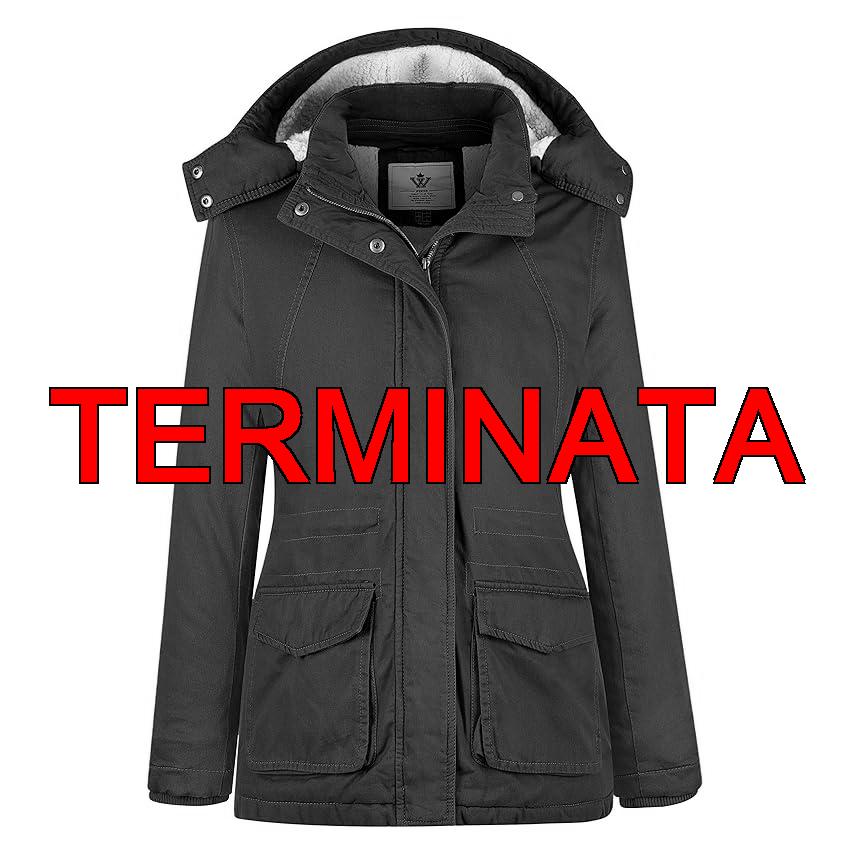 WenVen Donna Giacca Invernale Calda Giacca Antivento Impermeabile Parka Elegante Classico Cappotto con Cappuccio Verde Militare L