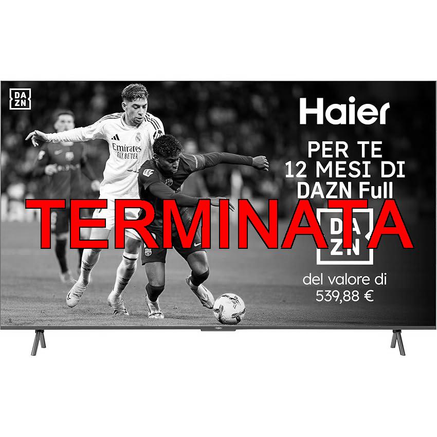 Haier QLED Full Array 4K UHD S900UX 98”, Smart TV, Google TV, Dolby Atmos e Dolby Vision, HDR 10, Telecomando Smart, Google Assistant, Bluetooth 5.1, DBX TV, HDMI 2.1 x 4 (2024)