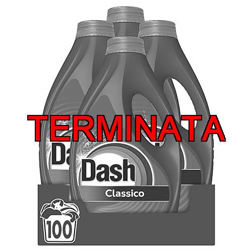 Dash Power Detersivo Liquido Lavatrice, 100 Lavaggi (4×25), Classico, Rimuove Le Macchie, Igienizza, Brillantezza Per I Capi