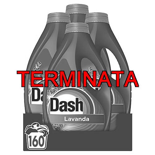 Dash Detersivo Liquido Lavatrice, 160 Lavaggi (4×40), Lavanda, Rimuove Le Macchie e Igienizza, Dona Freschezza, Brillantezza Per I Capi, Efficace Anche A Freddo E In Cicli Brevi