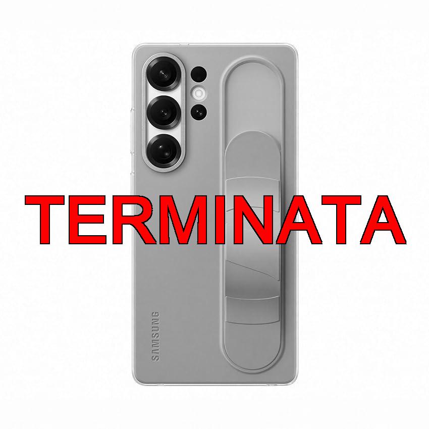 Samsung Standing Grip Case cover con cinturino e funzione cavalletto per Galaxy S25 Ultra, Gray