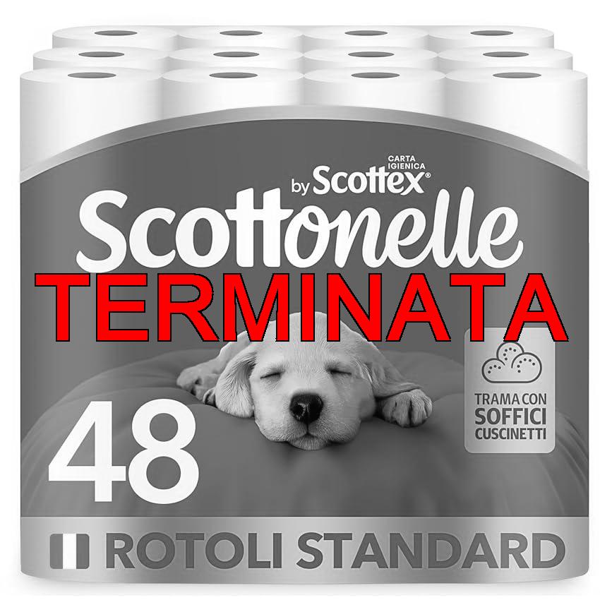Scottonelle Carta Igienica, Morbida e Resistente, Dermatologicamente testata, 48 Rotoli