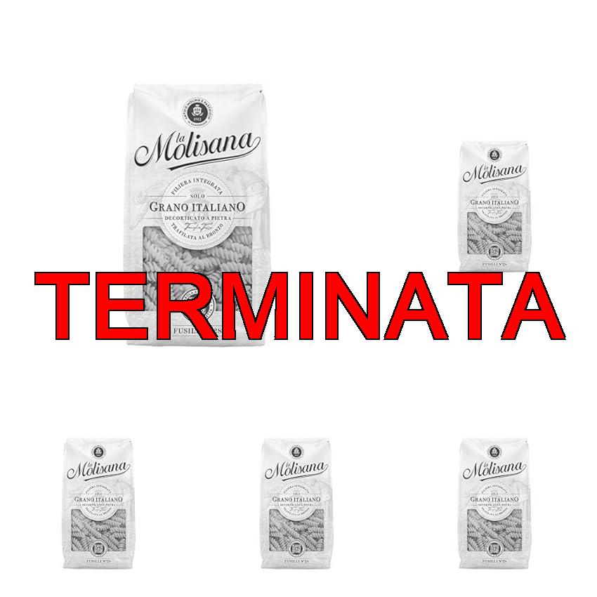 La Molisana, Fusilli n. 28, Pasta da Solo Grano Italiano – Trafilata al Bronzo, Ruvida e Tenace con Eccellente Tenuta in Cottura – Confezione da 2500 g