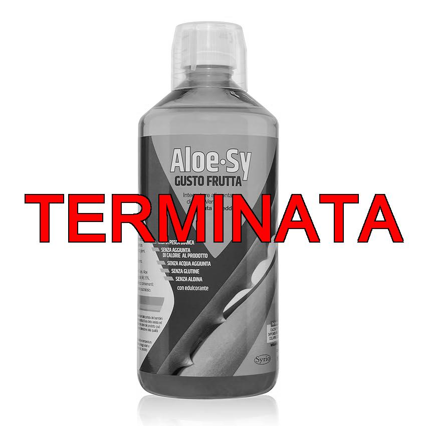 Syrio Integratori Alimentari, Aloe Sy Gusto Frutta, Aroma Pesca, Depurativo, da Bere Puro o Diluito, Aloin Free, Detox, Pura Polpa, Senza Aggiunta di Acqua, Senza Glutine, 1 Litro