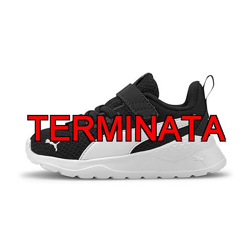 PUMA Anzarun Lite Ac Inf, Scarpe da ginnastica Unisex – Bimbi 0-24, Peacoat Puma White, 24 EU