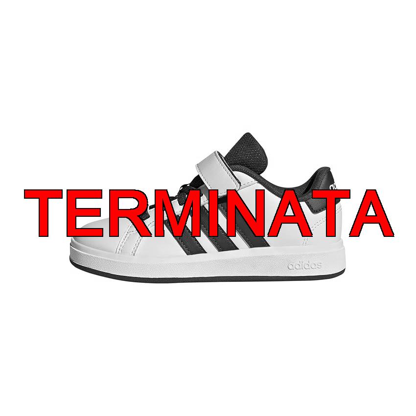 adidas Grand Court 2.0 Shoes Kids, Scarpe da Tennis Unisex – Bambini e Ragazzi, Bianco Sporco Collegiate Verde Nucleo Nero, 31.5 EU