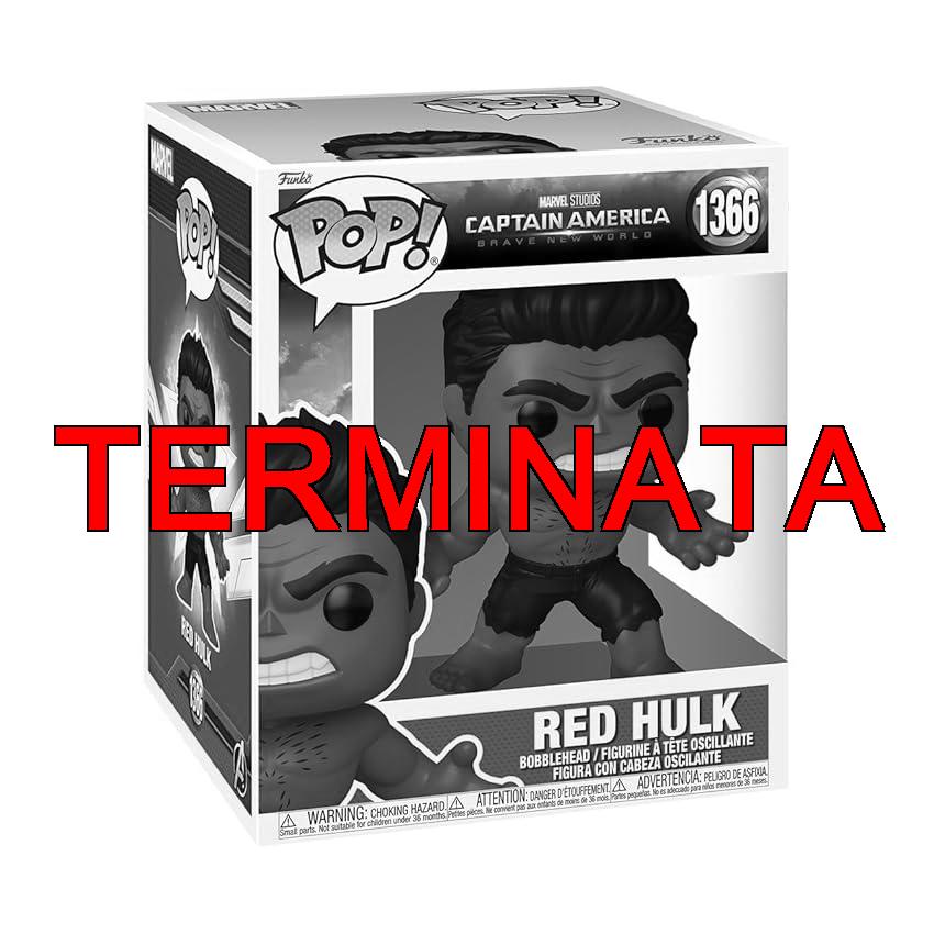 Funko POP! Super: Captain America: Brave New World – Red Hulk – Figura in Vinile da Collezione – Idea Regalo – Merchandising Ufficiale – Giocattoli per Bambini e Adulti – Movies Fans