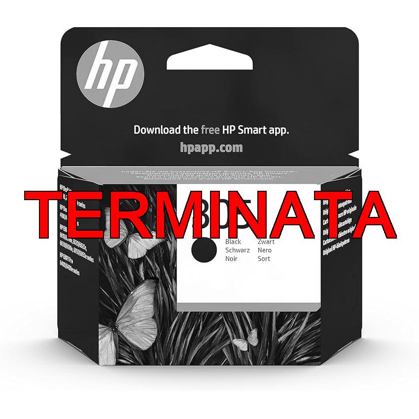 HP 305 Nero, 3YM61AE, Cartuccia Originale da 120 Pagine, Compatibile con Stampanti HP DeskJet serie 2700, 4100, HP Envy serie 6020, 6030, 6420, 6430
