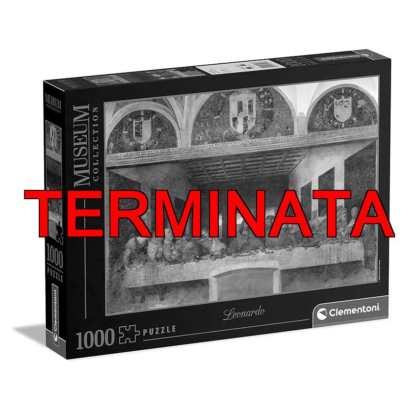 Clementoni – Puzzle 1000 Pezzi Arte per Adulti e Ragazzi, Museum Collection, Tema Cenacolo di Leonardo da Vinci, Idea Regalo Uomo e Donna, Made in Italy, 70×50 cm, 31447