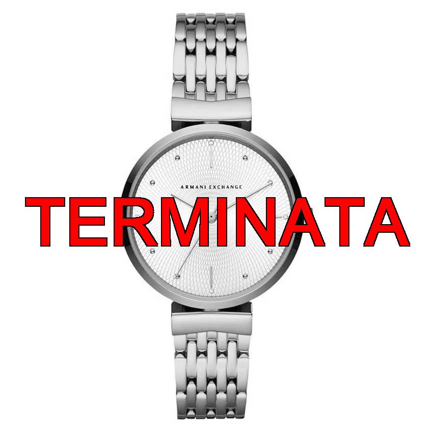 Armani Exchange Orologio da donna, movimento a tre lancette, cassa in acciaio inossidabile oro rosa 36 mm con bracciale in acciaio inossidabile, AX5901, Tono oro rosa e bianco