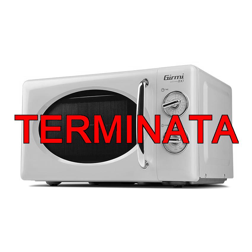 Girmi FM21 Forno Microonde Combinato Vintage Design, 20 Lt, 700+800W, Cottura combinata, Timer, Funzione Grill, Timer 30 minuti, Funzione scongelamento, Crema