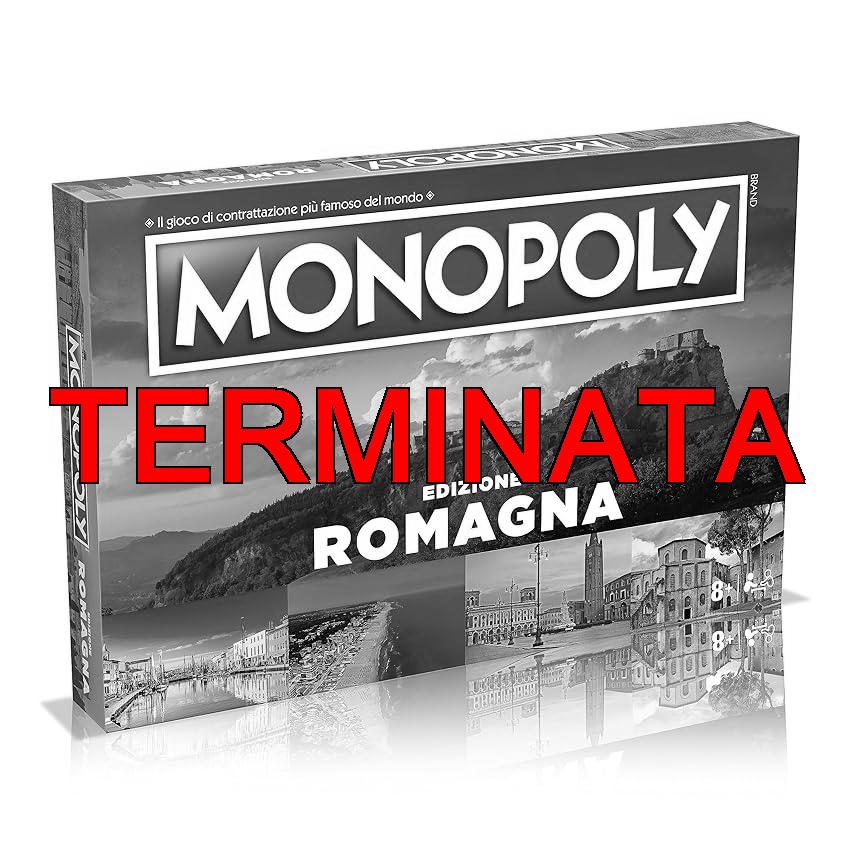 Winning Moves Monopoly I Borghi Più Belli d’Italia Romagna, Gioco da Tavolo, Edizione Italiana, Gioco per Famiglie, da 8 in su, Taglia Unica, (WM02165-ITA-6)
