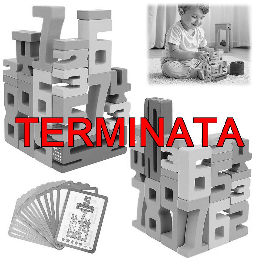 Vibbang Blocchi Numerici In Legno Ispirati, Set Blocchi Numerici In Legno, Wooden Number Building Blocks, Puzzle Digitale 3D Blocchi For Bambini Ragazzi E Ragazze (A)