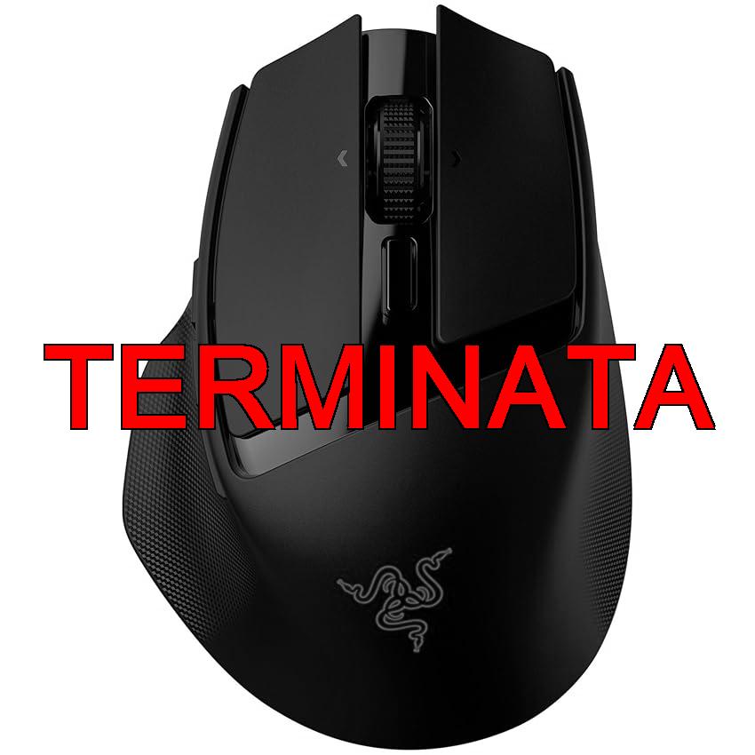 Razer Basilisk Mobile – Piccolo mouse ergonomico portatile da gioco senza fili – AI Prompt Master – Sensore Focus X 18K (connettività tri-mode, fino a 105 ore, switch del mouse Gen-3) Nero