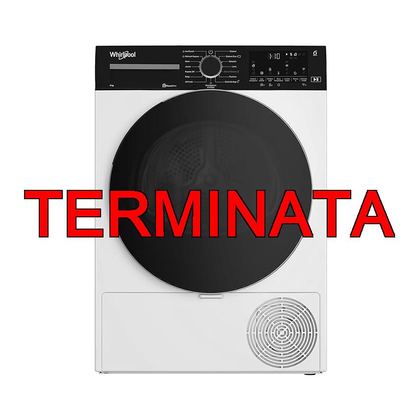 Whirlpool C WD 94M WBS IT – Asciugatrice 9 Kg A Pompa di Calore, Libera Installazione, Classe C, 6° SENSO, Adaptive Dry, Irontouch, Motore Senseinverter, Airfresh 84,6 x 59,8 x 67,4 cm