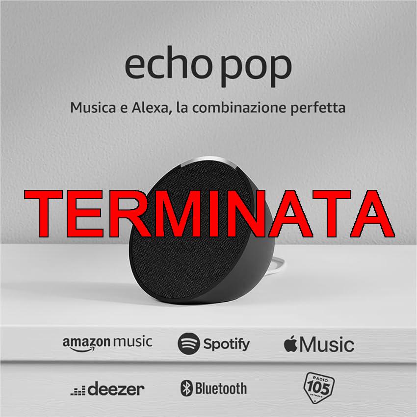 Echo Pop (Ultimo modello) | Altoparlante Bluetooth intelligente con Alexa, compatto e dal suono potente | Antracite