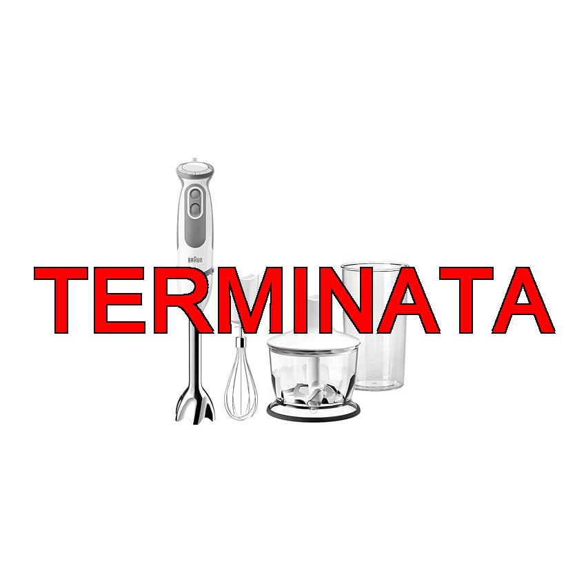 Braun MultiQuick5 Vario MQ5235WH MINIPIMER CON 5 ANNI DI ASSISTENZA, Frullatore, 21 velocità, Dotato di tritatutto da 500ml, frusta e Bicchiere da 600ml, Potenza 1000W, 3 accessori, bianco, grigio