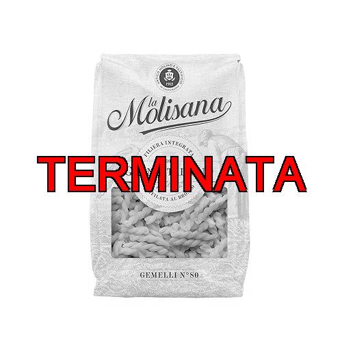 La Molisana – Gemelli n. 80, Pasta Classica da Solo Grano Italiano, Trafilata al Bronzo, Doppia Spirale Avvolgente che Cattura Ogni Tipo di Condimento, Confezione da 500 g