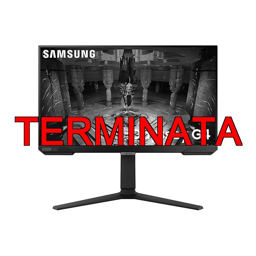 Samsung Monitor Gaming Odyssey G4 (S25BG400), Flat, 25'', 1920x1080 FHD, IPS, 240Hz, 1ms (GtG), Freesync, G-Sync, HDMI, DP, Ingresso Audio, HAS, Pivot, Eye Saver Mode, Flicker Free