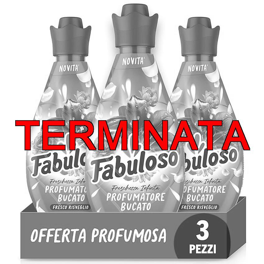 Fabuloso Profumo Liquido per Bucato Freschezza Infinita Fresco Risveglio 730 ml, 4 volte freschezza più duratura*, Freschezza da Mattino a Sera, Efficace nei cicli brevi e a freddo (Confezione da 3)