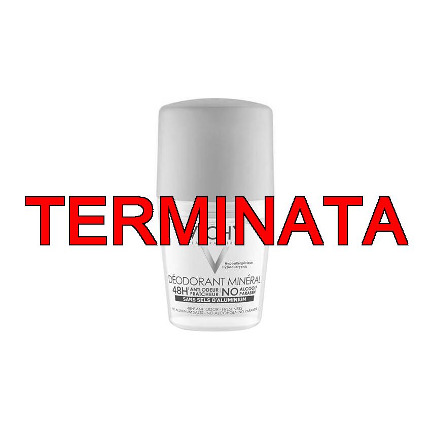 Vichy Dermo-Tolerance Deodorante Roll-on, Per Tutti i Tipi di Pelle, Unisex, Elevata Efficacia e Tollerabilità, Senza Sali di Alluminio, Senza Alcool, Senza Parabeni, 50 ml