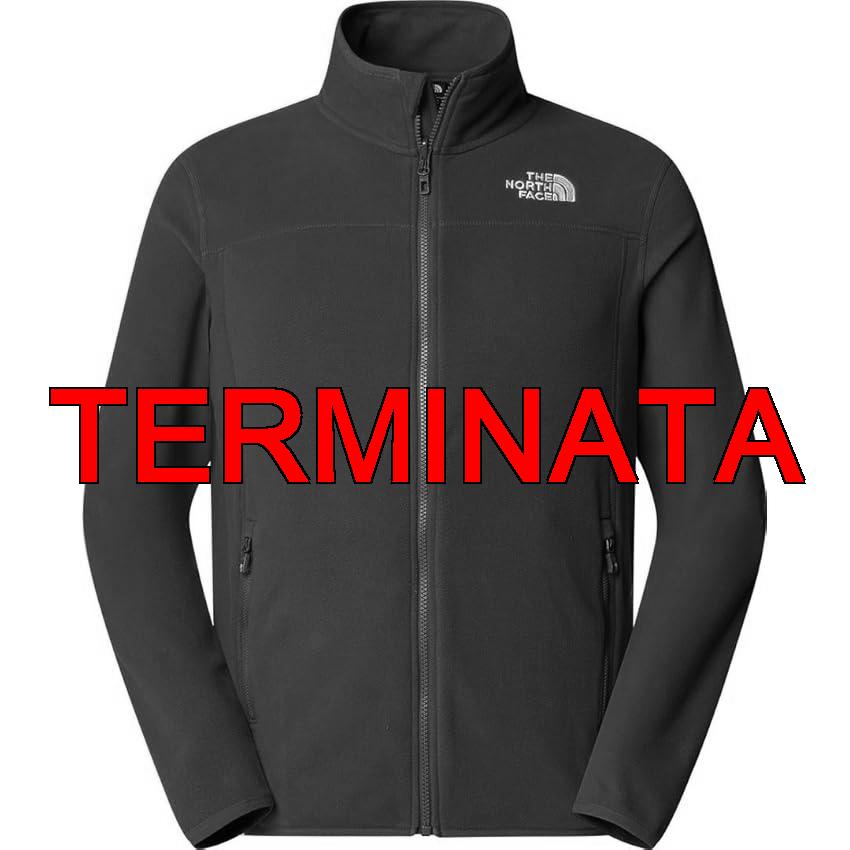 The North Face NF0A855X1OB1 Men’s 100 Glacier Full Zip – EU Maglia Lunga Uomo Moss Green Taglia L