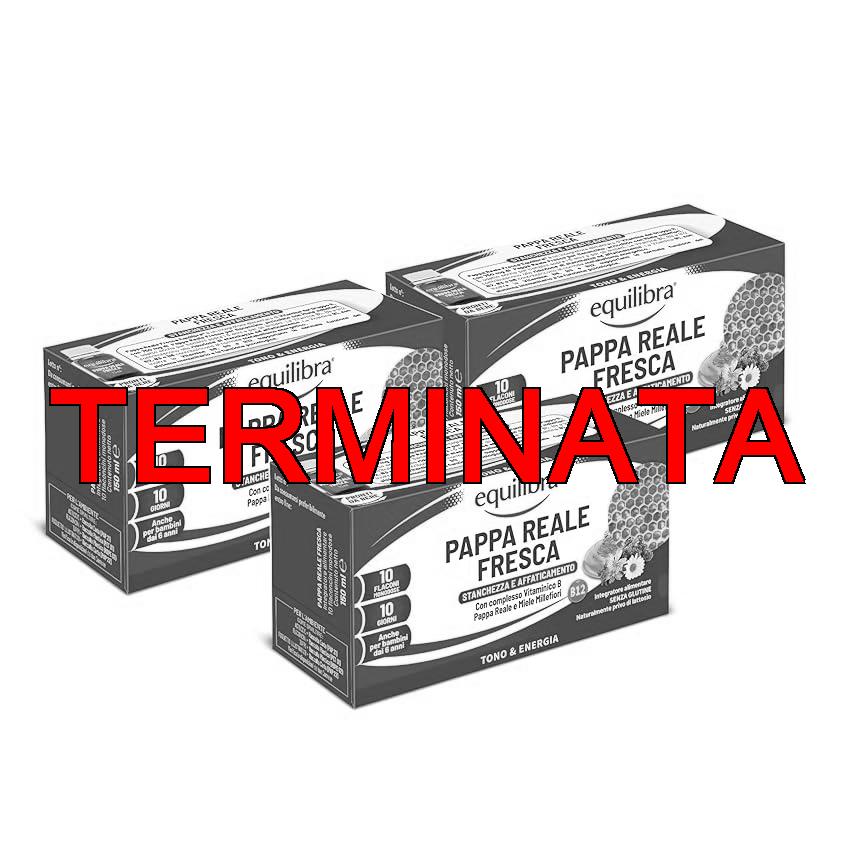 Equilibra Integratori Alimentari, Pappa Reale Fresca, Integratore con Vitamine del Gruppo B, Arricchito con Miele Millefiori, Adatto Anche ai Bambini Sopra i 6 Anni, 3 Confezioni da 10 Flaconcini