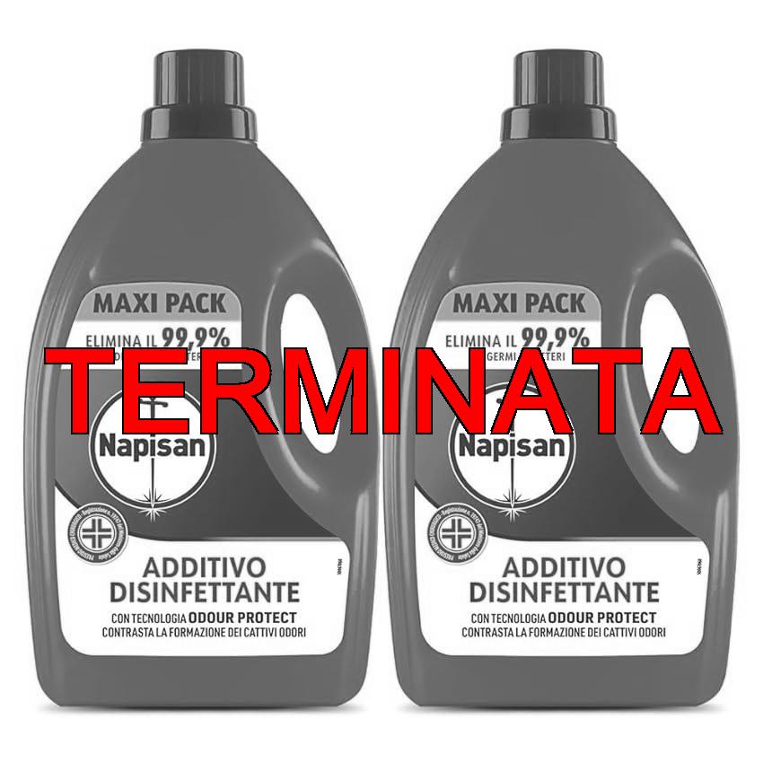 Napisan Additivo Disinfettante Lavatrice, Confezione da 2 x 2.2 Litri di Additivo Liquido per Lavatrice, Contro i Batteri e i Cattivi Odori