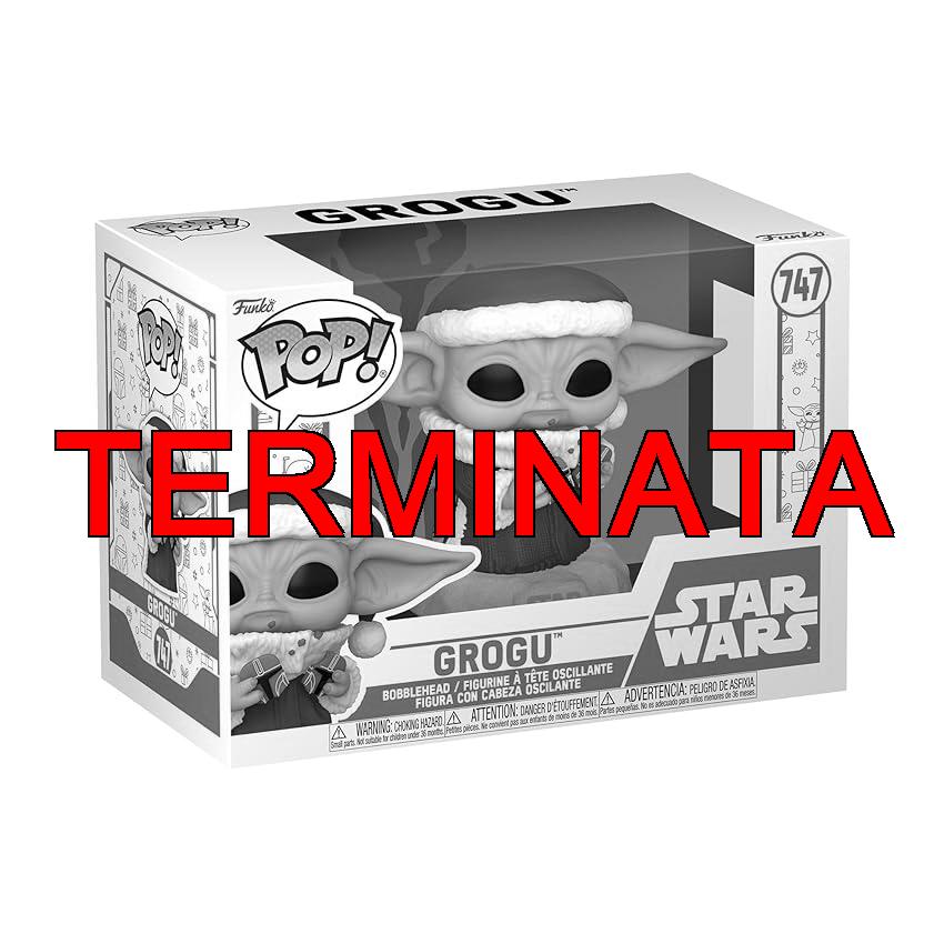 Funko Pop! Star Wars: Mando Holiday – Grogu (The Child, Baby Yoda) – The Mandalorian – Figura in Vinile da Collezione – Idea Regalo – Merchandising Ufficiale – Giocattoli per Bambini e Adulti