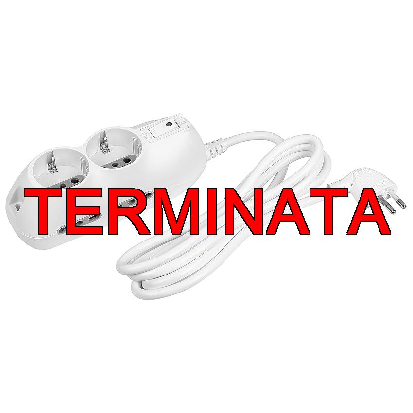 BTICINO Ciabatta Multipresa Elettrica Slot 6 Posti, 2 Polivalenti Schuko 10, 16A + 4 Bivalenti 10, 16A, Ciabatta Elettrica con Interruttore e Cavo 1,5m Spina 10A, Robusta Salvaspazio Flessibile, Bianco