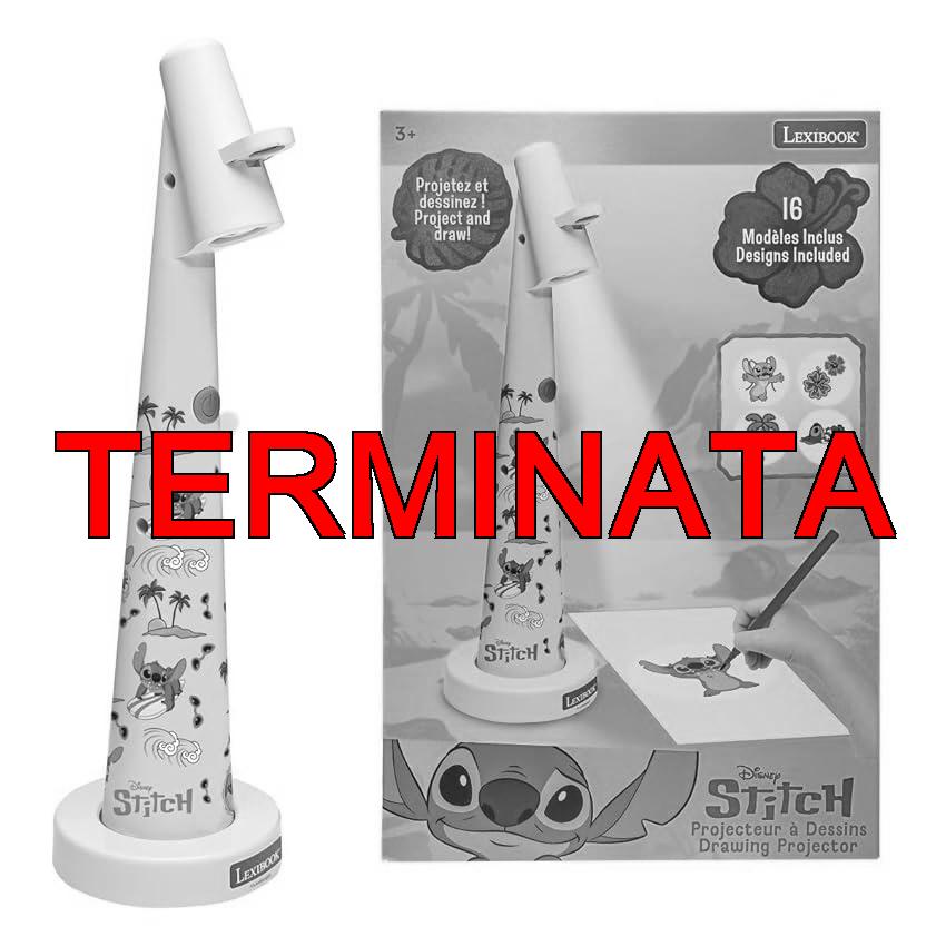 Lexibook, Disney Stitch, Proiettore di disegni Stitch, Blu, CRP10D