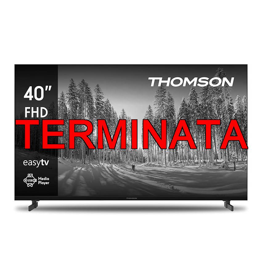 Thomson 40 Pollici (101 cm) LED Full HD Easy TV – No Smart – Hotel Mode, USB, HDMI, Triple-Tuner (Cavo, Satellite, Antenna), AV IN, CI+, A+ Pannello – 40FD2S13