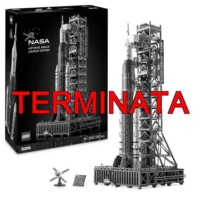 LEGO Icons Sistema di Lancio Spaziale NASA Artemis, Modellino da Costruire di Razzo con Stadi Separabili, Torre di Lancio e Modulo Orion, Idea Regalo da Collezione per Adulti a Tema Spazio 10341