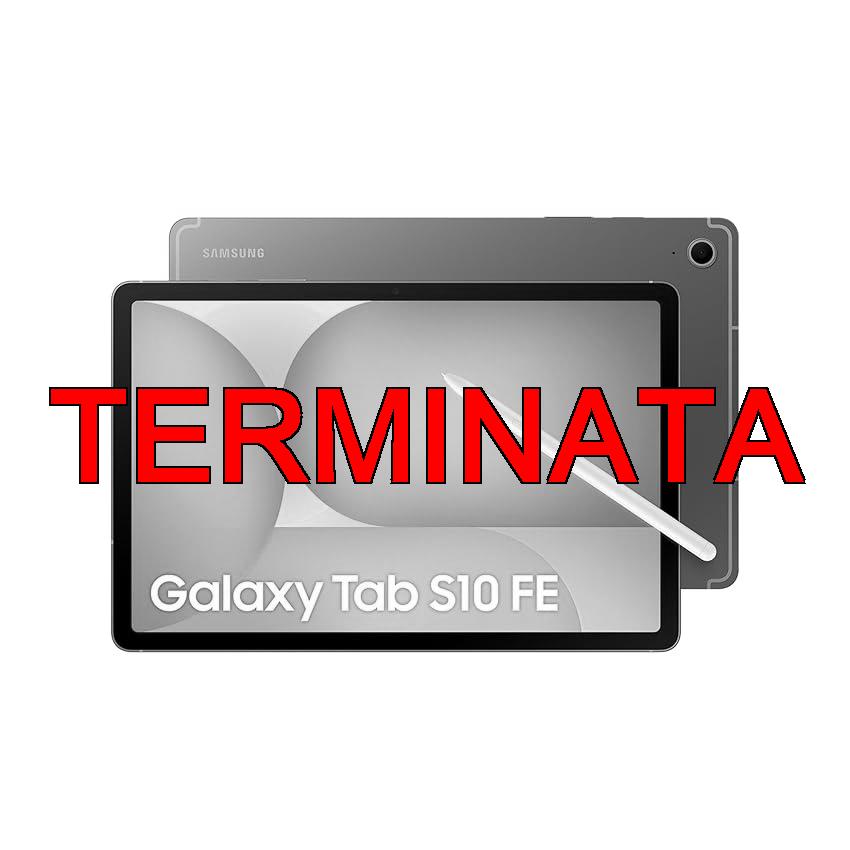 Samsung Galaxy Tab S10 FE, 3 anni di garanzia, Android Tablet, Display 10.9″ LCD, Wifi, RAM 8GB, 128GB, 8.000 mAh, S Pen, Android 15, IP68, Gray (Versione italiana)