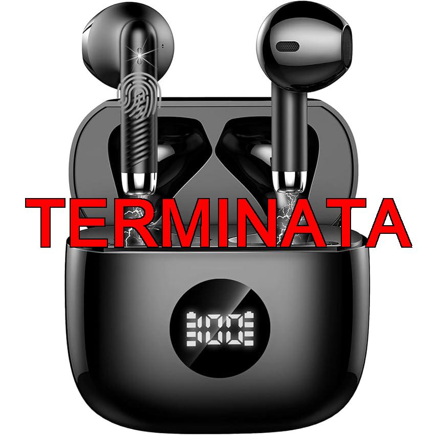 Cuffie Bluetooth Auricolari Bluetooth 5.4, Cuffie Wireless con 4 ENC Cancellazione Rumore Mic, Cuffie in Ear 40 Ore di Riproduzione, Cuffie Senza Filo HiFi Stereo IP7 Impermeabili per iOS & Android