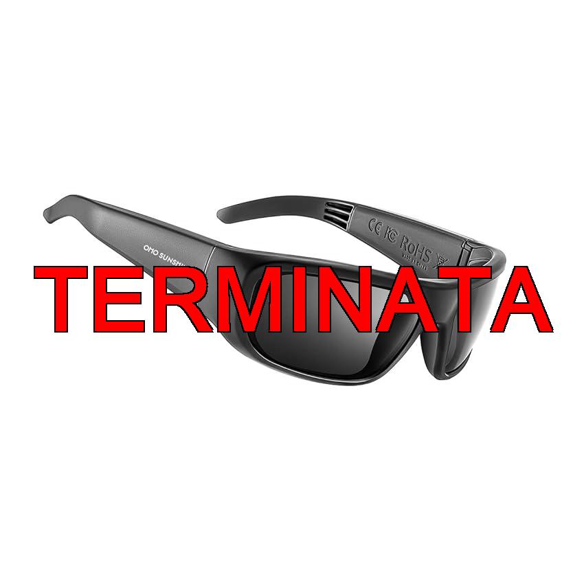 OhO Smart Glasses, occhiali da sole polarizzati con altoparlante Bluetooth, protezione UV atletica, all’aperto e controllo vocale, unisex (lenti grigie)