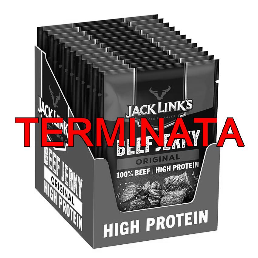 Jack Link’s Master Beef Jerky Original – Confezione da 12 x 25 g