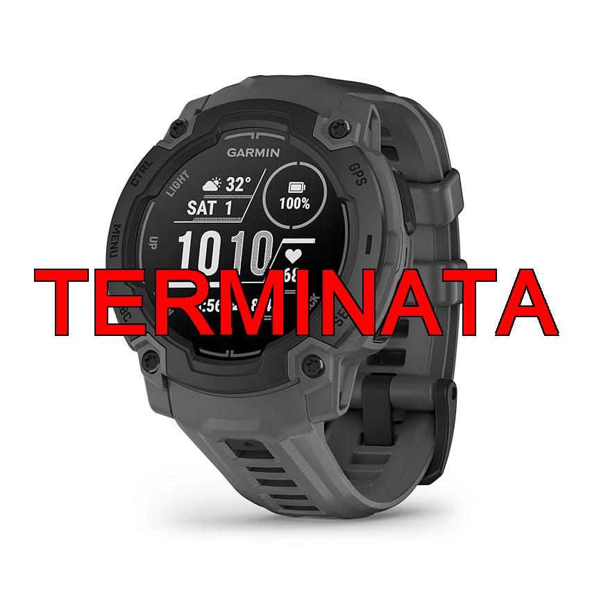 Garmin Instinct E, Smartwatch, 45mm, Display MIP, GPS, Cardio, SpO2, +70 app per lo sport, Training Readiness, Activity Tracker 24, 7, Notifiche, Connect IQ, Autonomia 16 giorni (Black & Charcoal)
