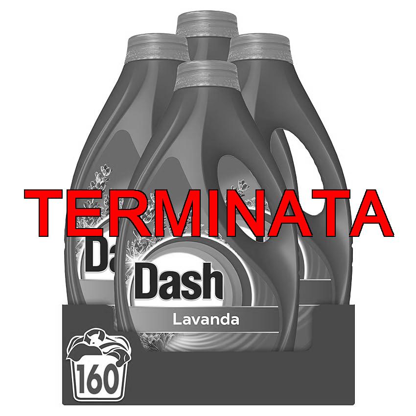 Dash Detersivo Liquido Lavatrice, 160 Lavaggi (4×40), Lavanda, Rimuove Le Macchie e Igienizza, Dona Freschezza, Brillantezza Per I Capi, Efficace Anche A Freddo E In Cicli Brevi