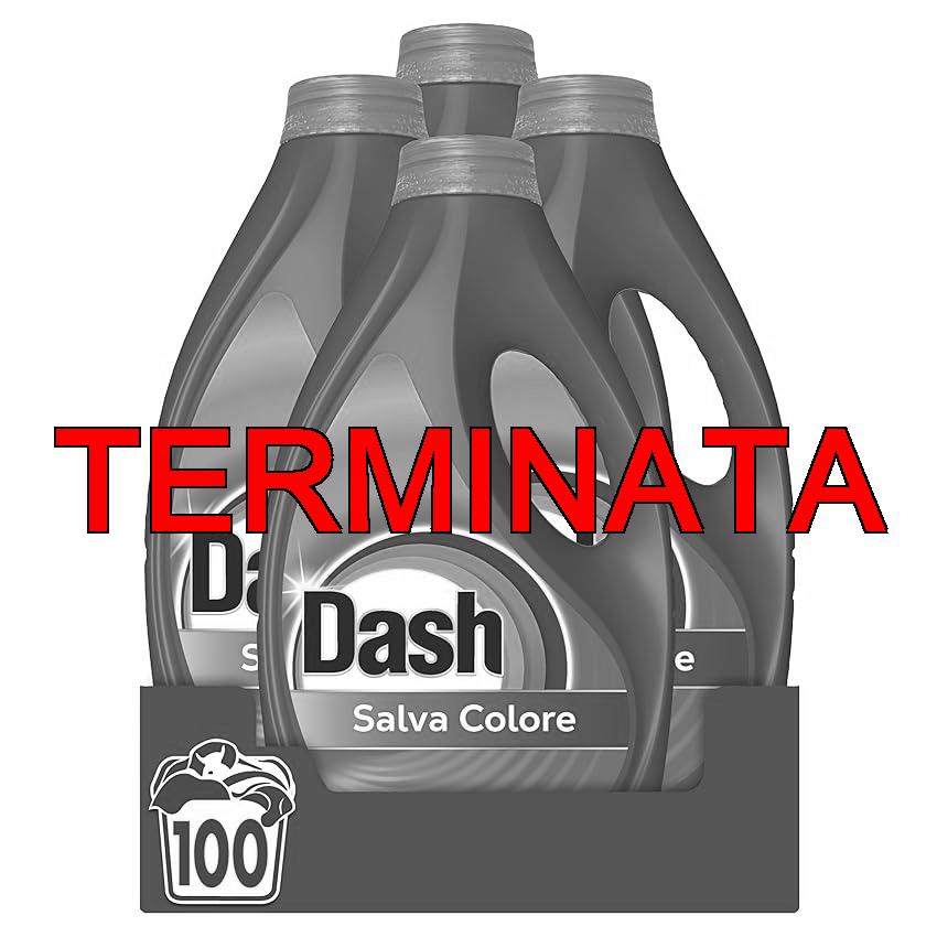 Dash Detersivo Liquido Lavatrice, 100 Lavaggi, Salva Colore, Rimuove Le Macchie, Igienizza, Brillantezza Per I Capi