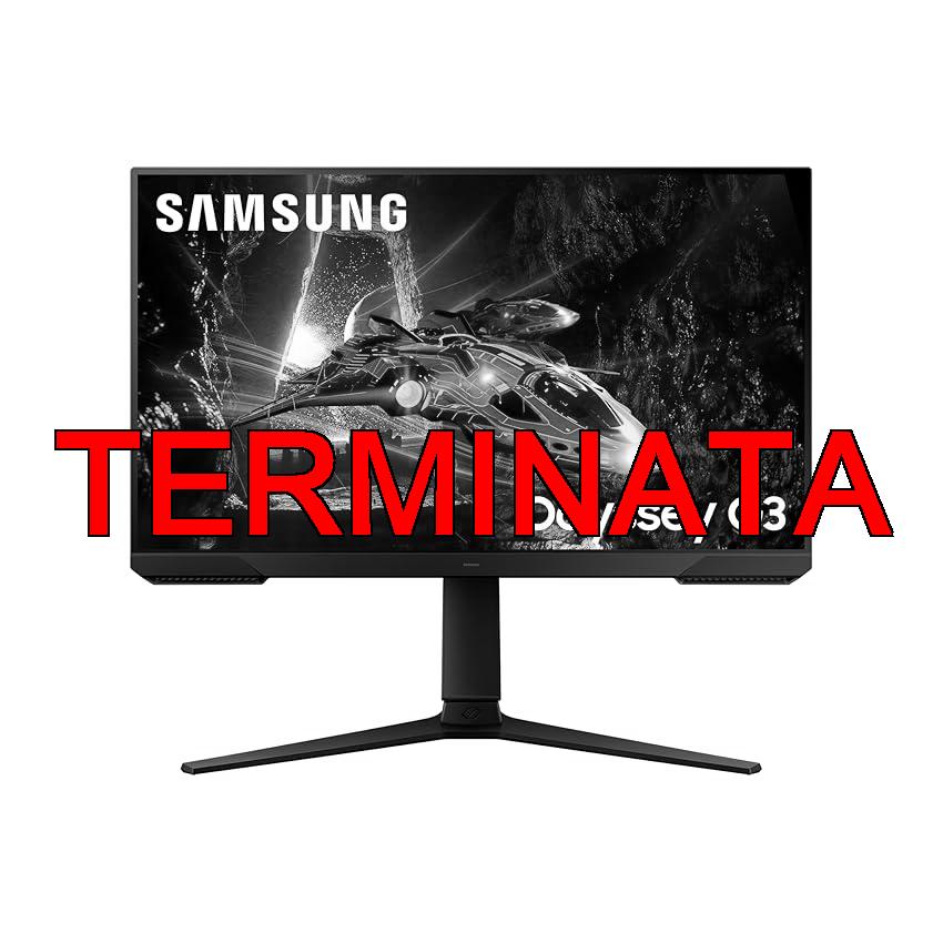 Samsung Monitor Gaming Odyssey G3 (S24DG302), Flat, 24″, 1920×1080 (Full HD), VA, 180 Hz, 1 ms, AMD FreeSync, HDMI, Display Port, Ingresso Audio, HAS, Pivot, Flicker Free, Eye Saver Mode