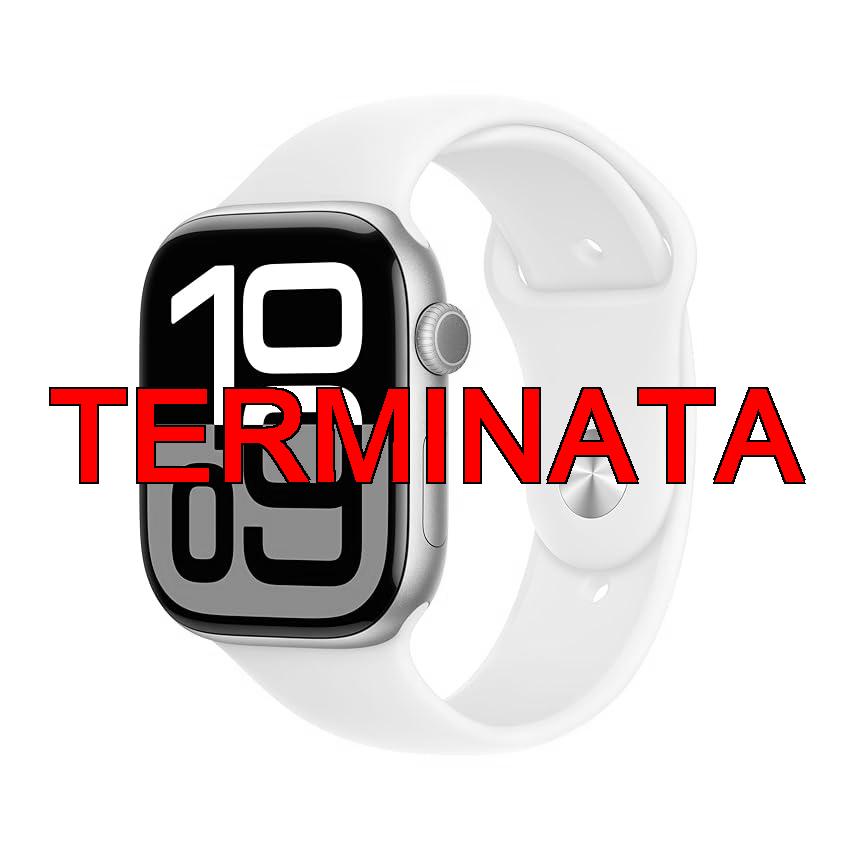 Apple Watch Series 10 GPS 46 mm Smartwatch con cassa in alluminio e cinturino Sport Loop Rosa fard – M, L. Fitness tracker, app ECG, display Retina always-on, Carbon Neutral