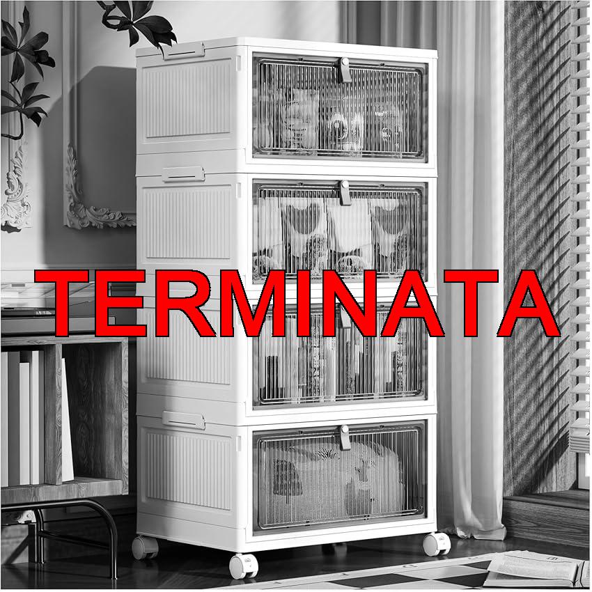 PurKeep Scatole Plastica con Coperchio – 28L*4 Contenitore con Coperchio, Scatole Portaoggetti con Porte e Ruote, Pieghevole Cassettiera in Plastica, bianco, 4 confezioni