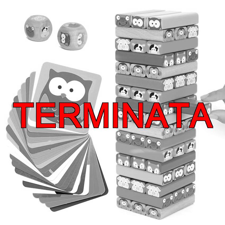 Nene Toys – Torre Magica Colorata in Legno con Animali – Gioco Educativo da Tavolo per Bambini – Gioco Didattico 4 in 1 per Bambini da 3 a 9 anni – Giocattolo Ideale come Regalo per Genitori e Figli